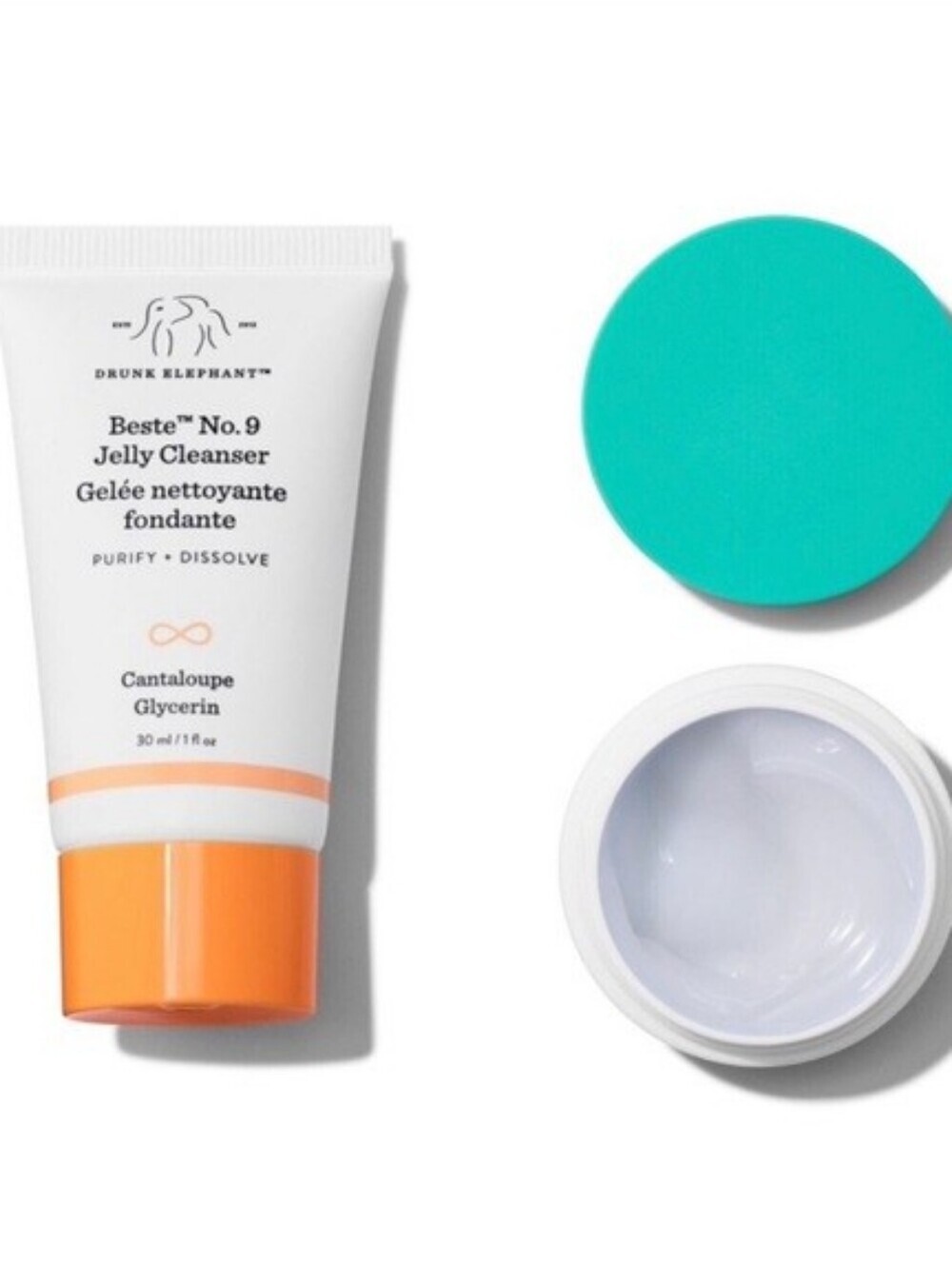New! Drunk Elephant Jelly Cleanser & Mini Protini™ Polypeptide Moisturizer Duo